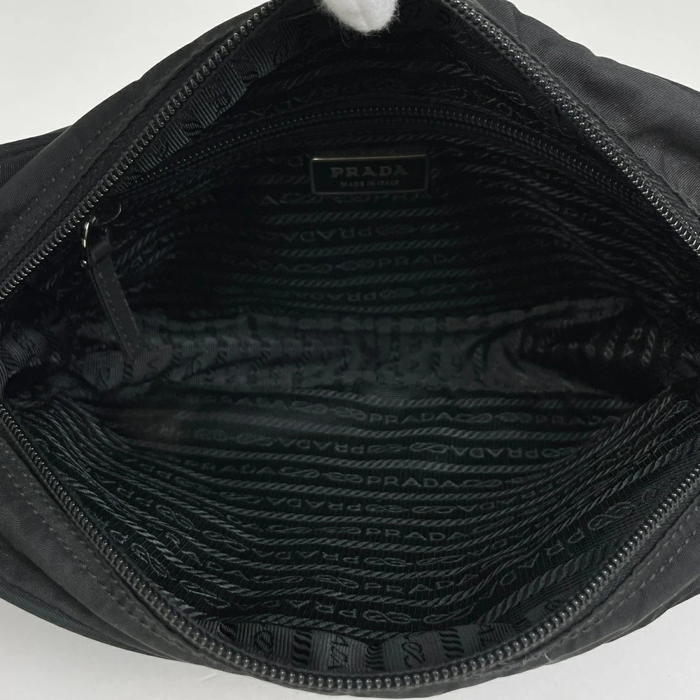 Prada Logo Plate Shoulder Bag Crossbody Nero Black - Picture 6 of 6